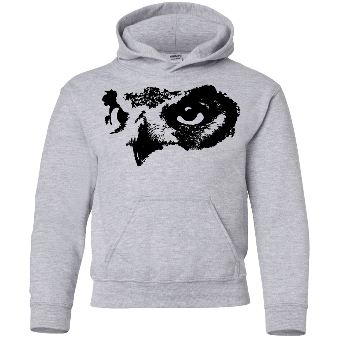 Sweatshirts Sport Grey / YS Owl Eyes Youth Hoodie