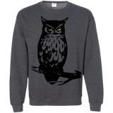 Sweatshirts Dark Heather / S Owl Portrait Crewneck Sweatshirt