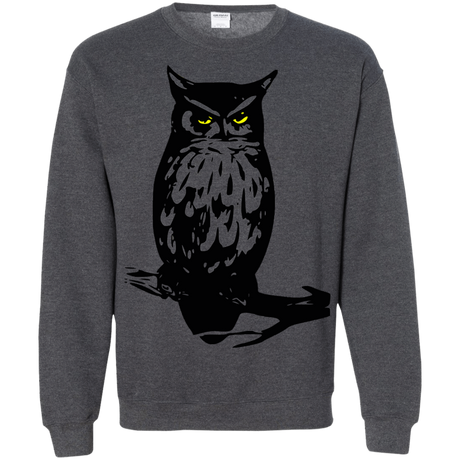 Sweatshirts Dark Heather / S Owl Portrait Crewneck Sweatshirt