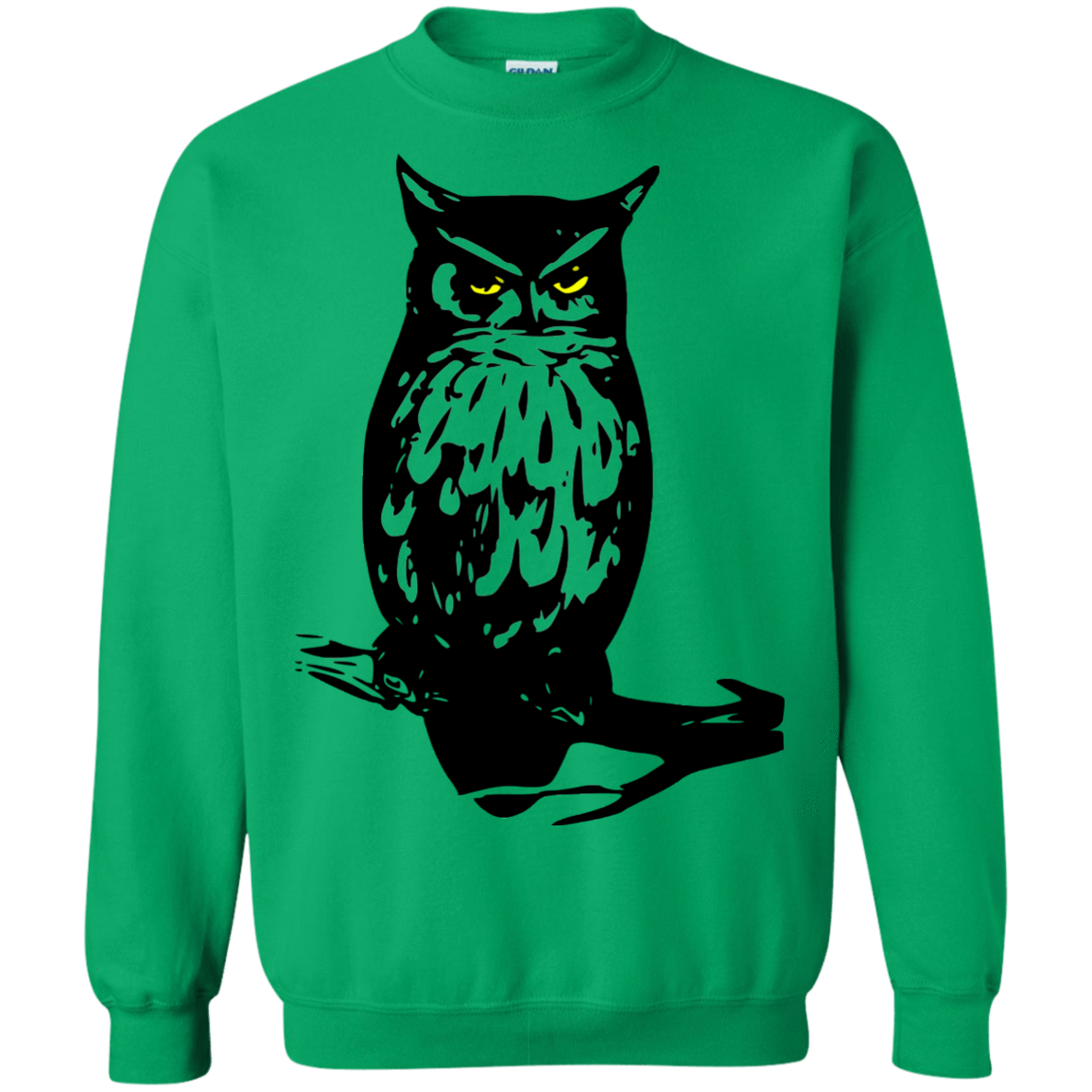 Sweatshirts Irish Green / S Owl Portrait Crewneck Sweatshirt