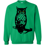 Sweatshirts Irish Green / S Owl Portrait Crewneck Sweatshirt