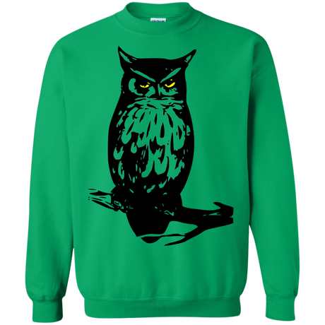 Sweatshirts Irish Green / S Owl Portrait Crewneck Sweatshirt