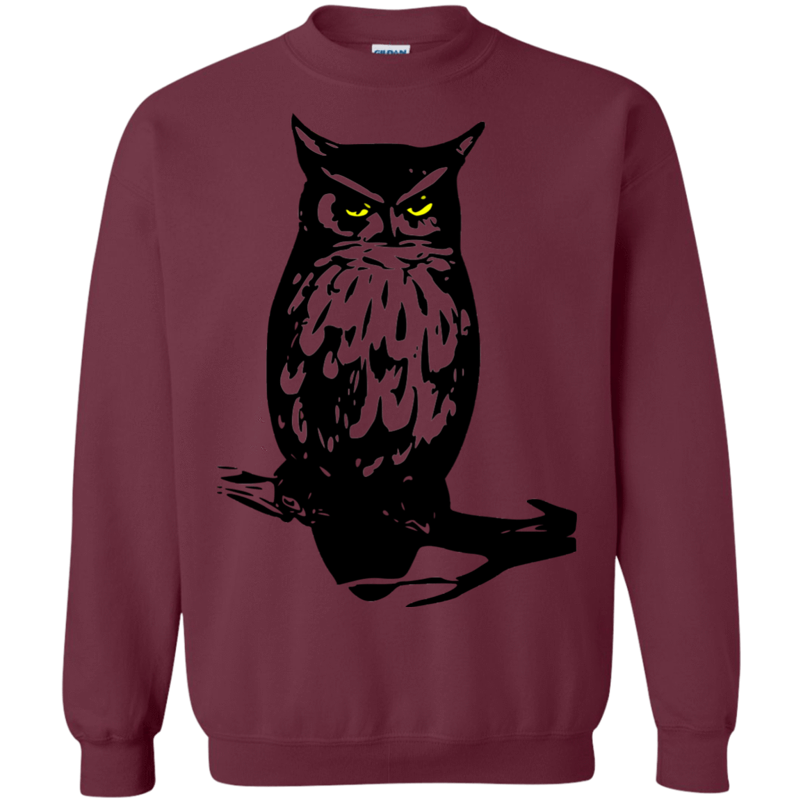 Sweatshirts Maroon / S Owl Portrait Crewneck Sweatshirt