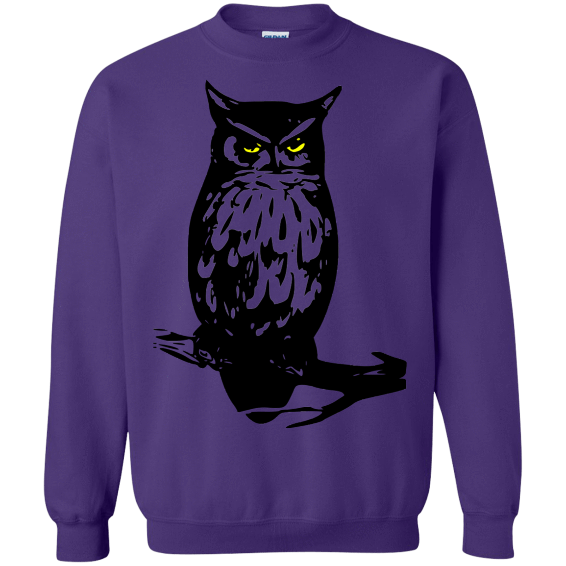 Sweatshirts Purple / S Owl Portrait Crewneck Sweatshirt