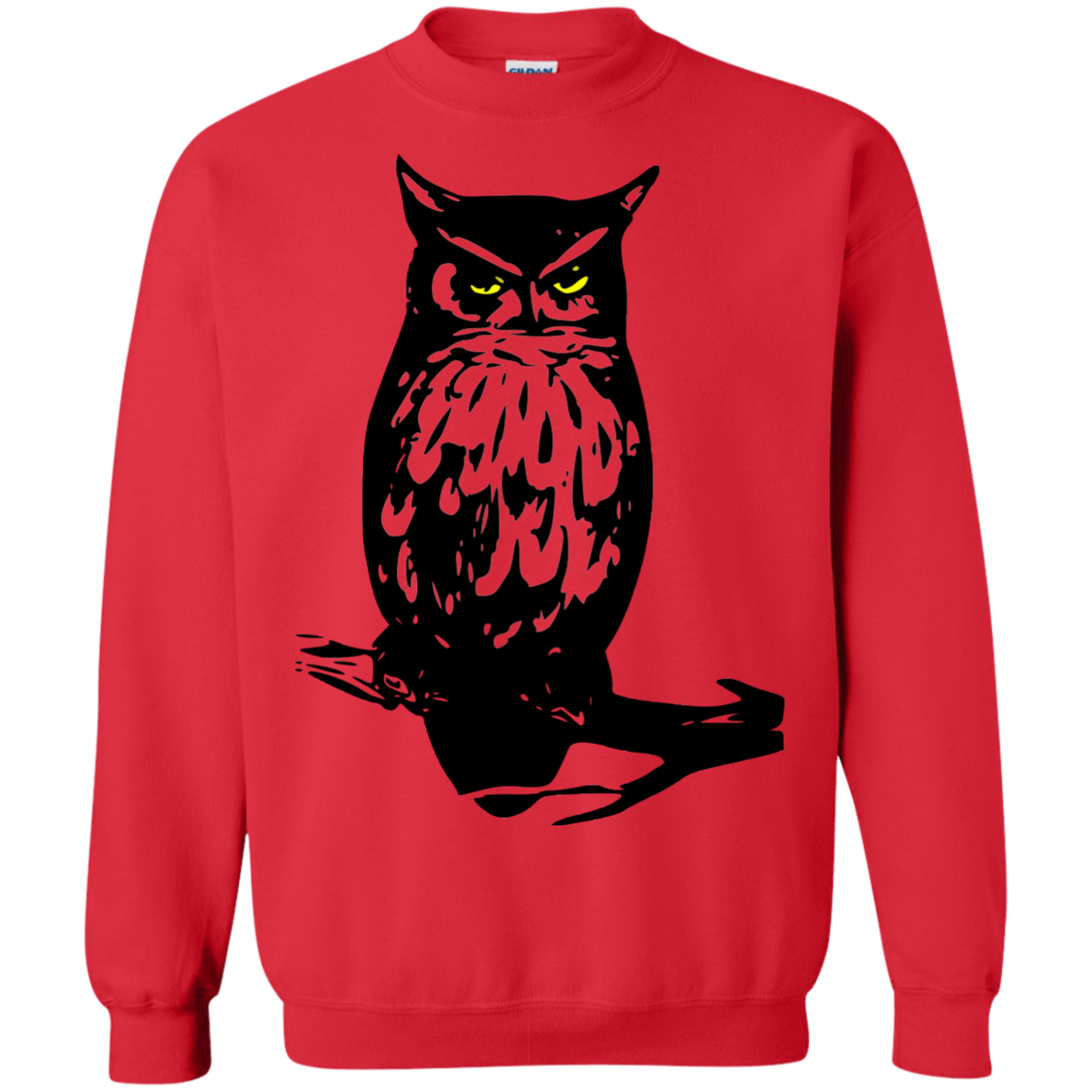 Sweatshirts Red / S Owl Portrait Crewneck Sweatshirt