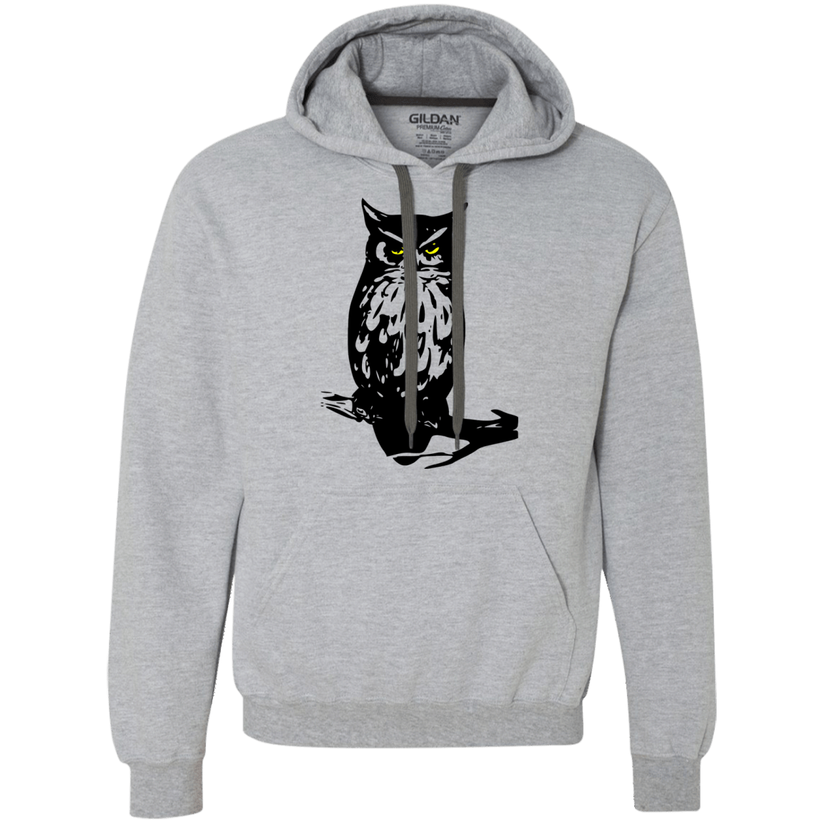 Sweatshirts Sport Grey / S Owl Portrait Premium Fleece Hoodie
