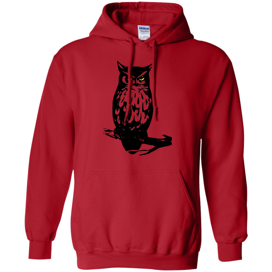 Sweatshirts Red / S Owl Portrait Pullover Hoodie