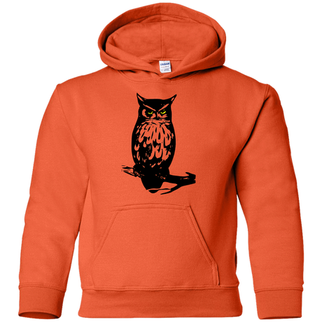 Sweatshirts Orange / YS Owl Portrait Youth Hoodie
