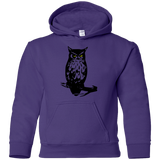 Sweatshirts Purple / YS Owl Portrait Youth Hoodie
