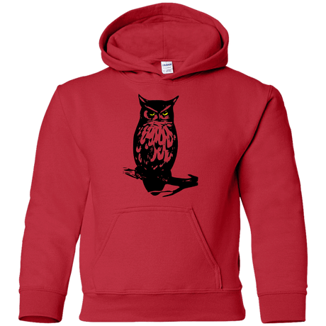 Sweatshirts Red / YS Owl Portrait Youth Hoodie