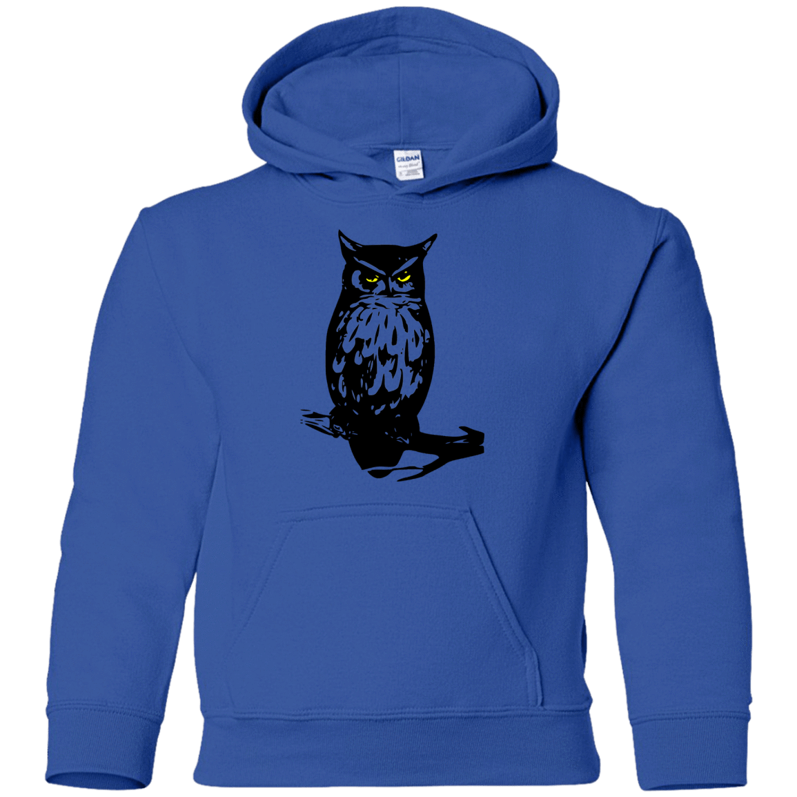 Sweatshirts Royal / YS Owl Portrait Youth Hoodie