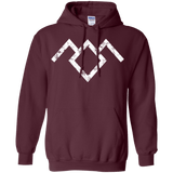 Sweatshirts Maroon / Small Owl Symbol Pullover Hoodie