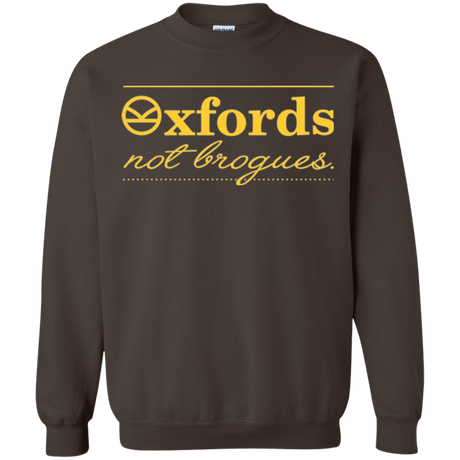 Sweatshirts Dark Chocolate / Small Oxfords Not Brogues Crewneck Sweatshirt