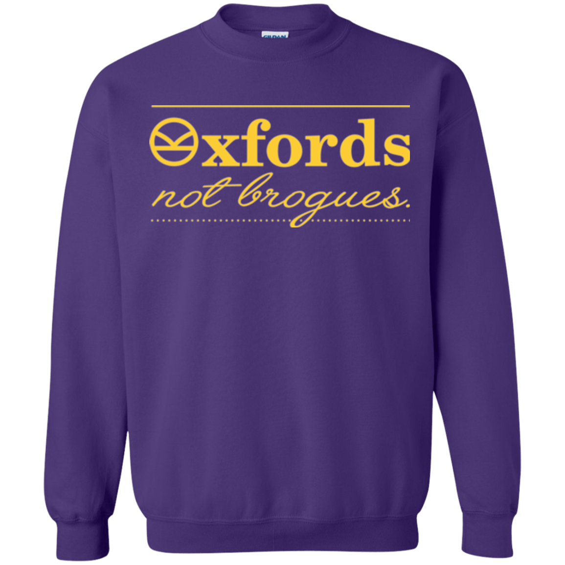 Sweatshirts Purple / Small Oxfords Not Brogues Crewneck Sweatshirt