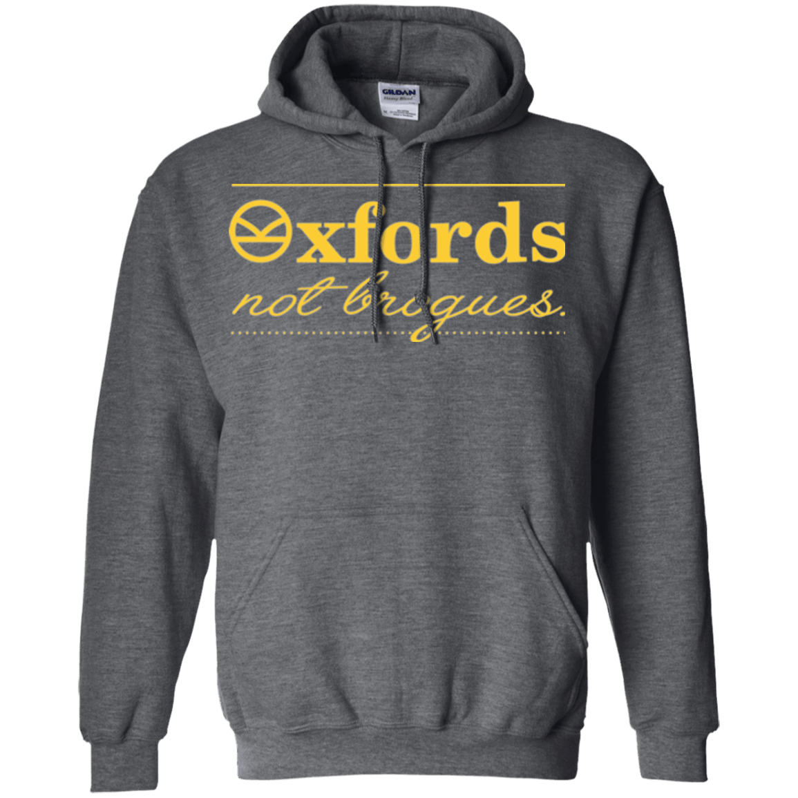 Sweatshirts Dark Heather / Small Oxfords Not Brogues Pullover Hoodie