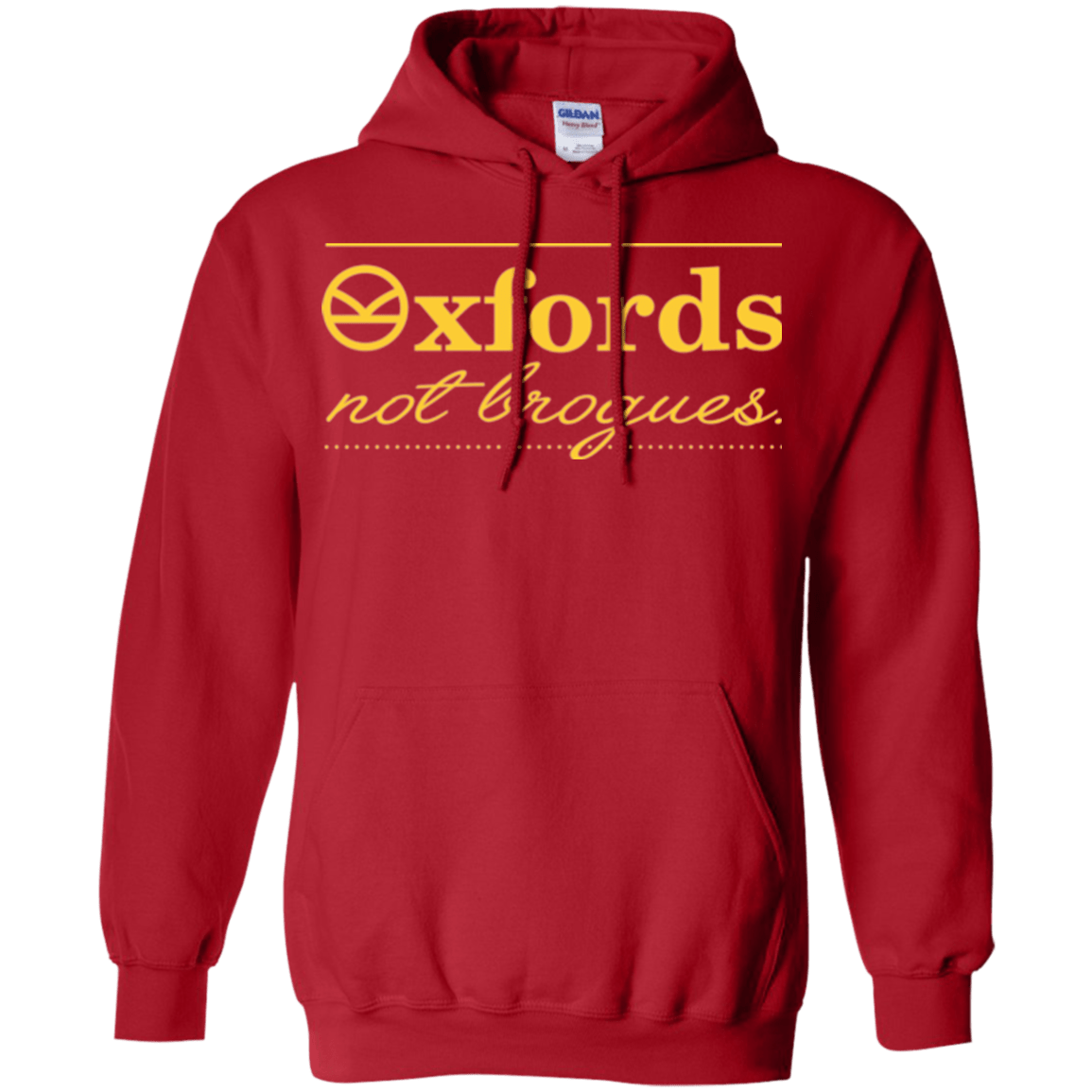 Sweatshirts Red / Small Oxfords Not Brogues Pullover Hoodie