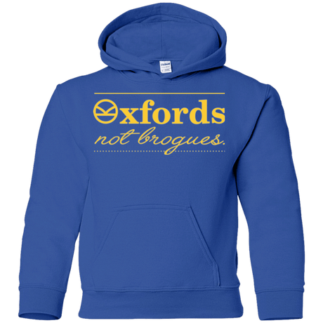 Sweatshirts Royal / YS Oxfords Not Brogues Youth Hoodie