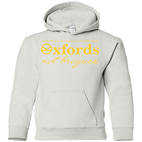 Sweatshirts White / YS Oxfords Not Brogues Youth Hoodie