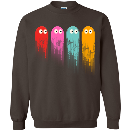 Sweatshirts Dark Chocolate / Small Pac color ghost Crewneck Sweatshirt