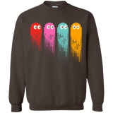 Sweatshirts Dark Chocolate / Small Pac color ghost Crewneck Sweatshirt