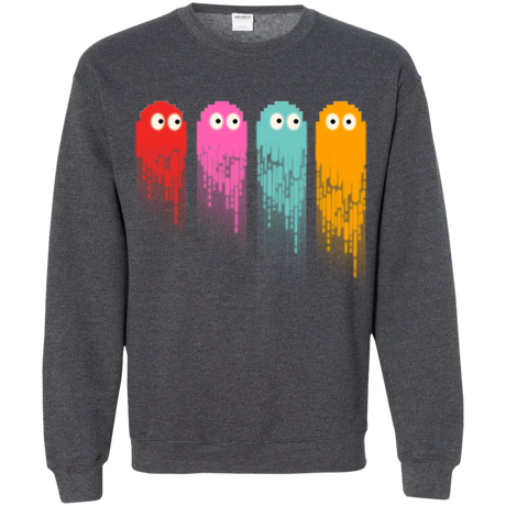 Sweatshirts Dark Heather / Small Pac color ghost Crewneck Sweatshirt