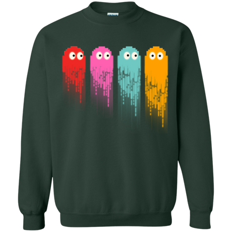Sweatshirts Forest Green / Small Pac color ghost Crewneck Sweatshirt