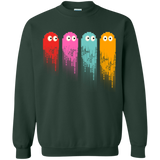 Sweatshirts Forest Green / Small Pac color ghost Crewneck Sweatshirt