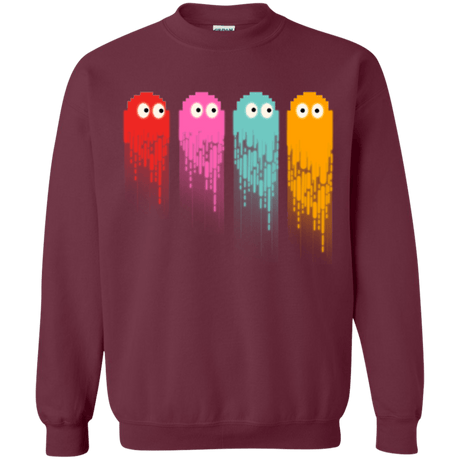 Sweatshirts Maroon / Small Pac color ghost Crewneck Sweatshirt