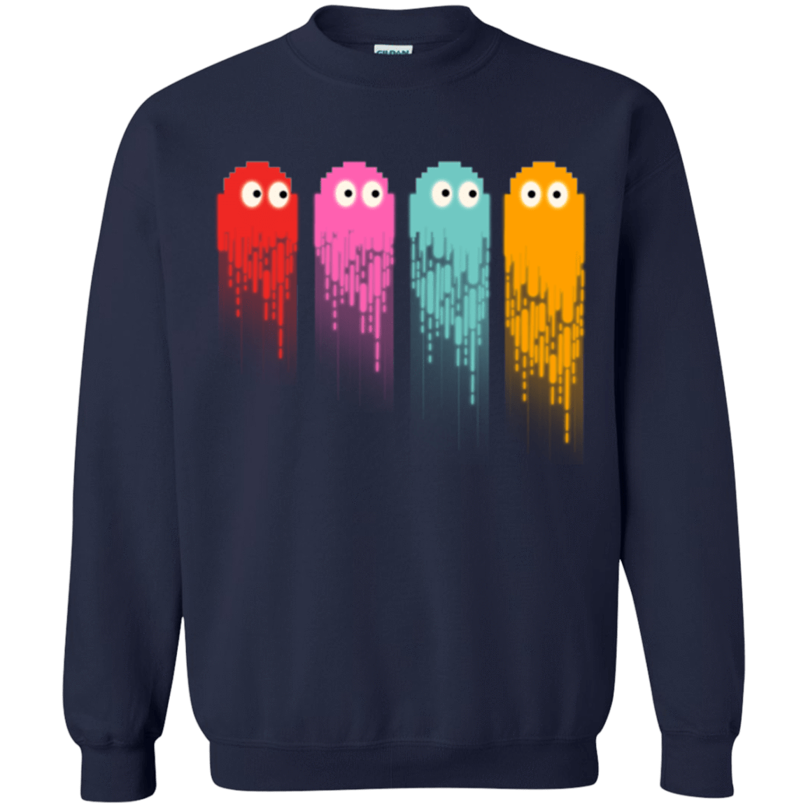 Sweatshirts Navy / Small Pac color ghost Crewneck Sweatshirt