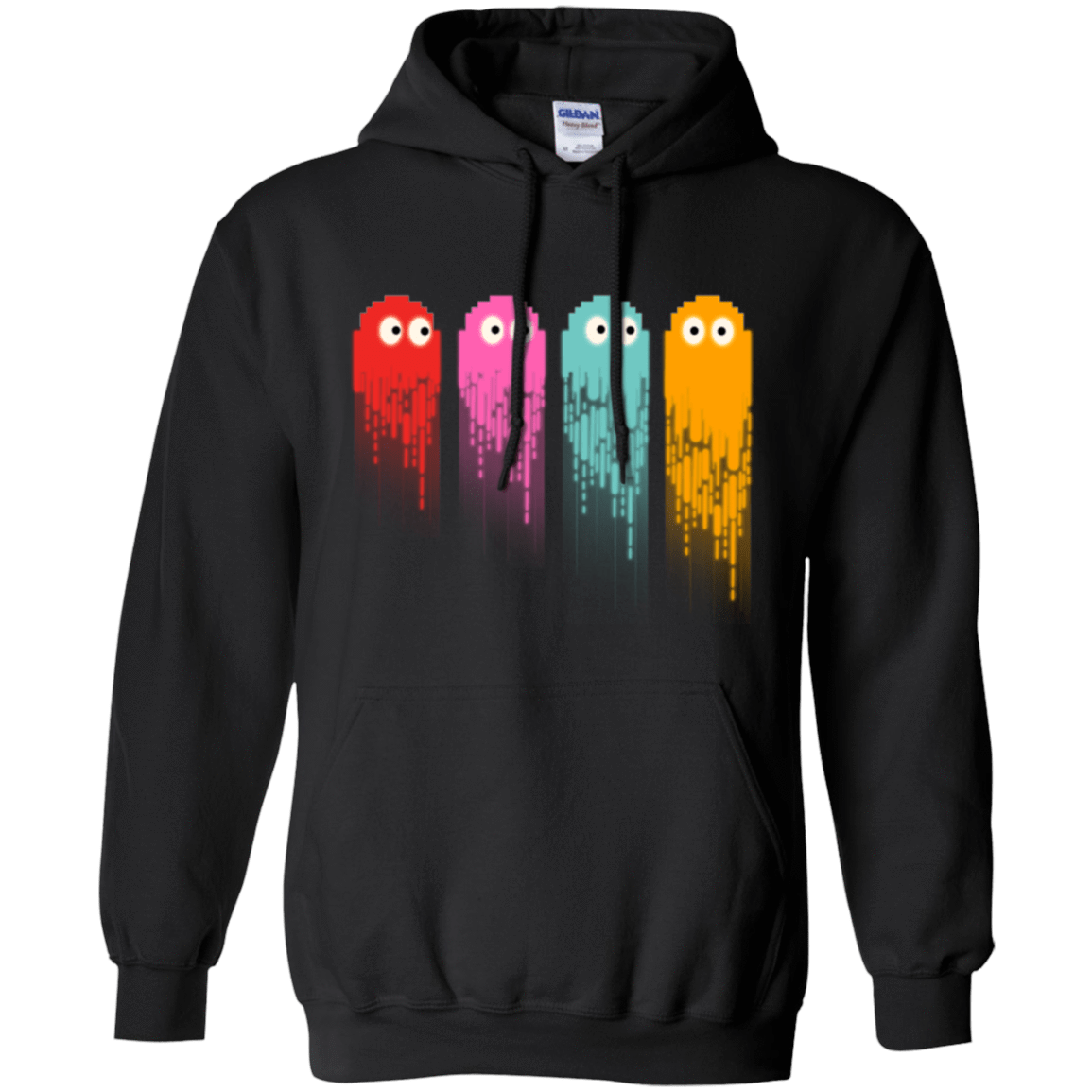 Sweatshirts Black / Small Pac color ghost Pullover Hoodie