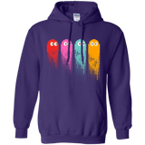 Sweatshirts Purple / Small Pac color ghost Pullover Hoodie