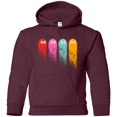Sweatshirts Maroon / YS Pac color ghost Youth Hoodie