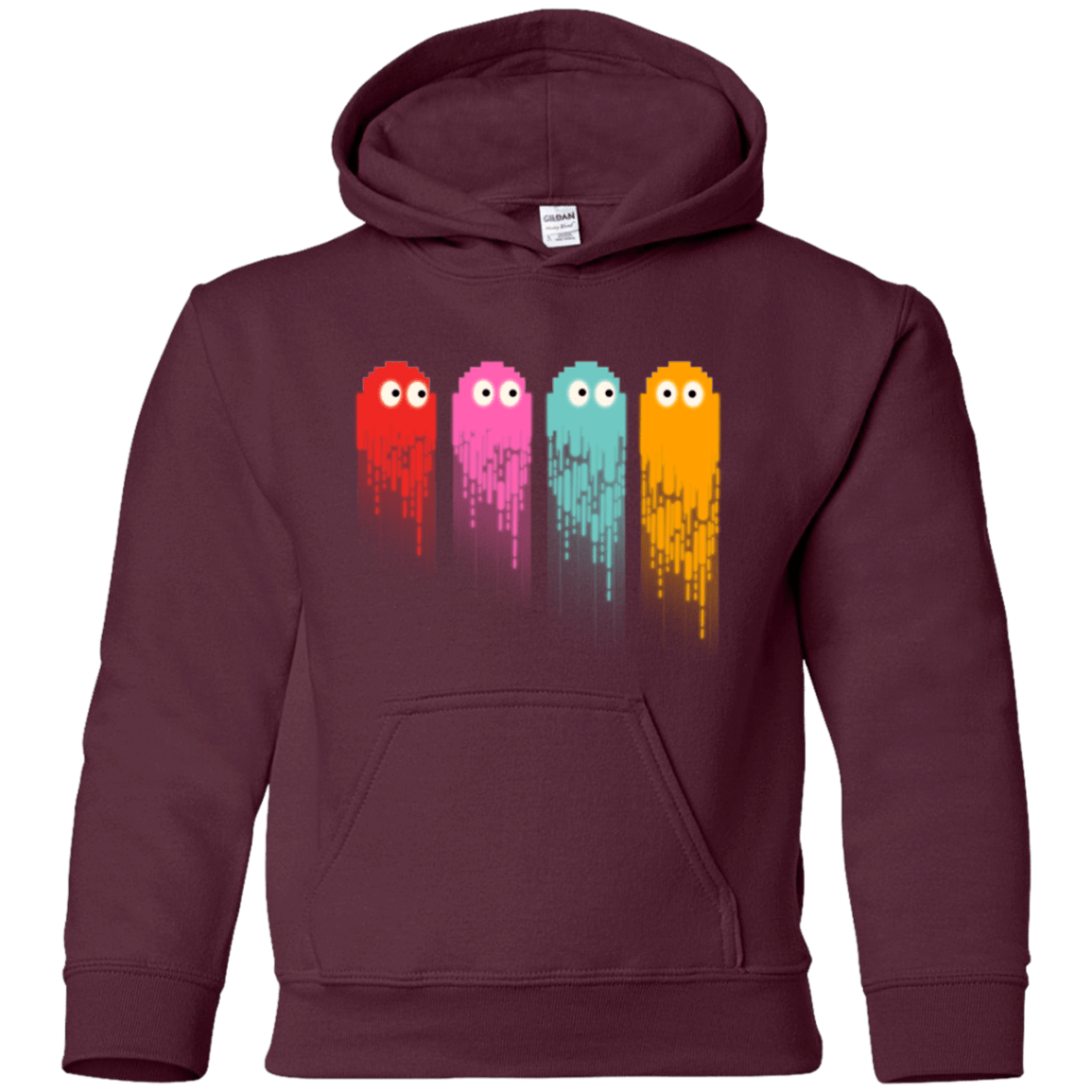 Sweatshirts Maroon / YS Pac color ghost Youth Hoodie