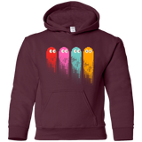Sweatshirts Maroon / YS Pac color ghost Youth Hoodie