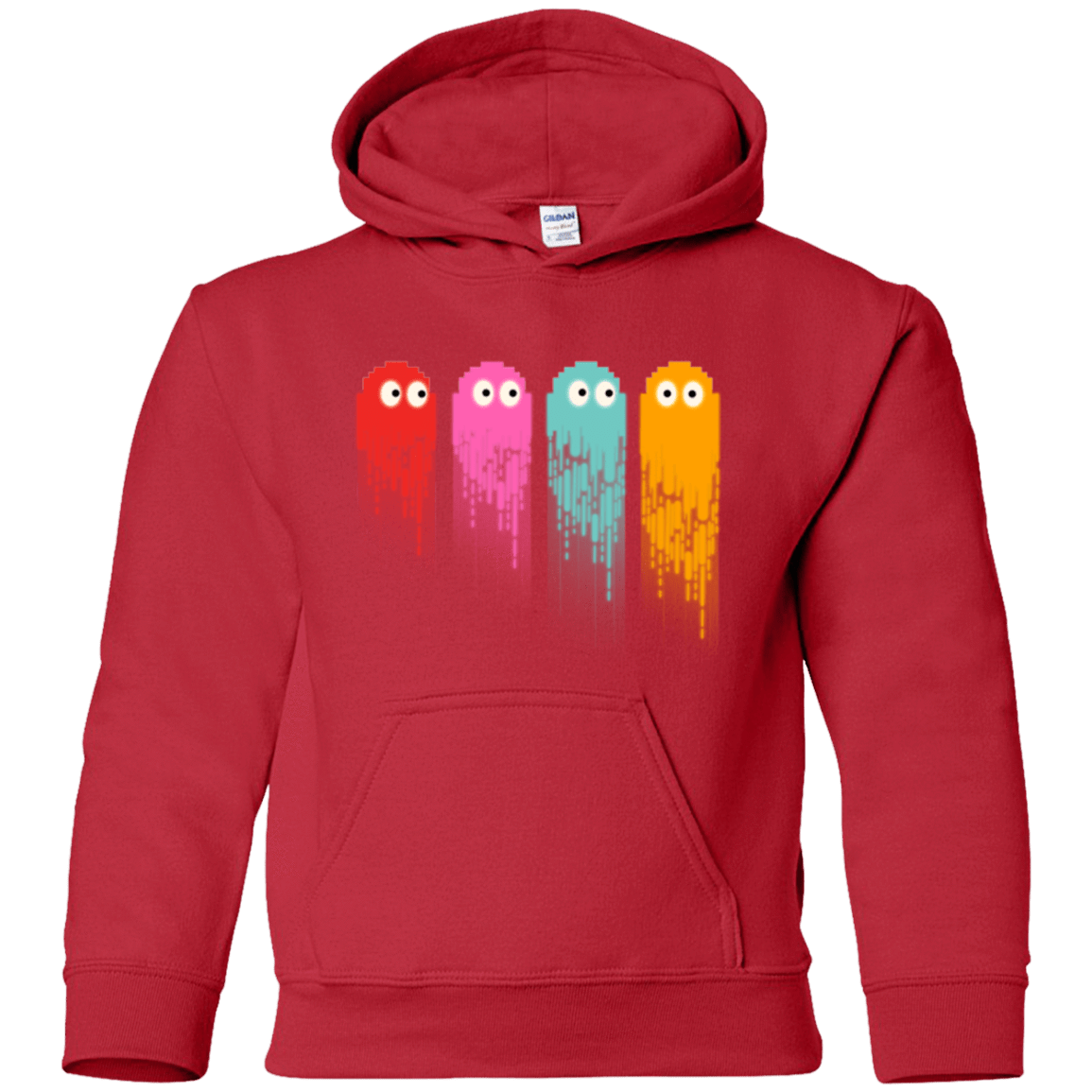 Sweatshirts Red / YS Pac color ghost Youth Hoodie