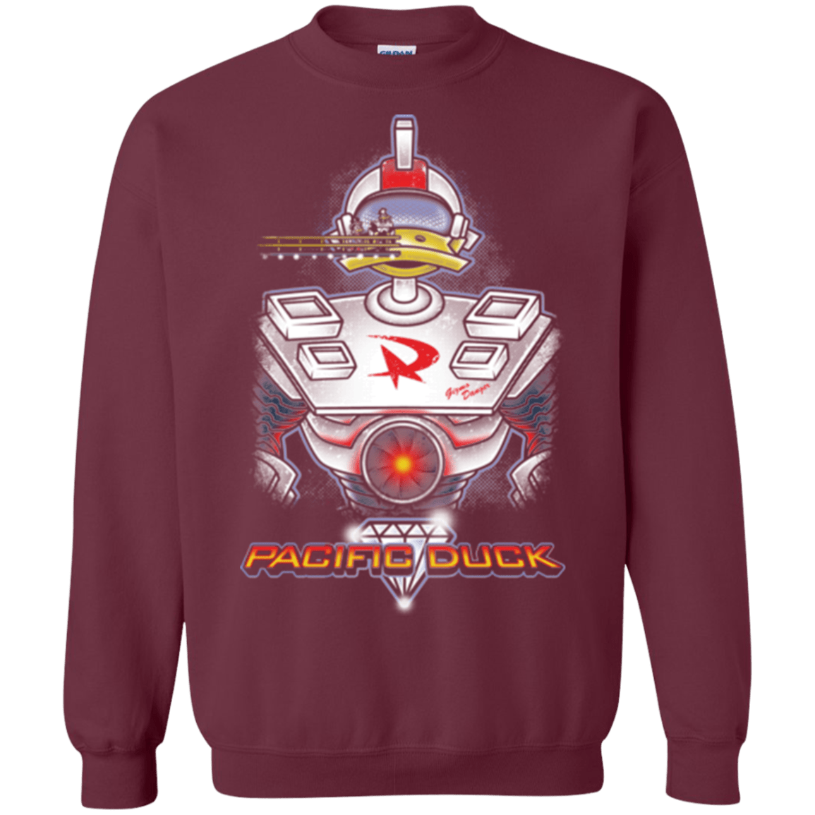 Sweatshirts Maroon / S Pacific Duck Crewneck Sweatshirt