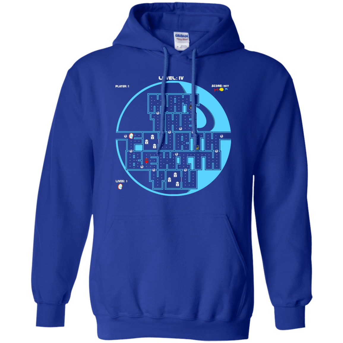 Sweatshirts Royal / S Pacman May The Fourth Pullover Hoodie