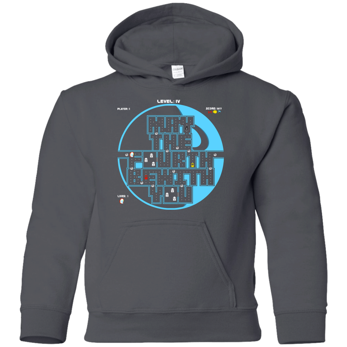 Sweatshirts Charcoal / YS Pacman May The Fourth Youth Hoodie