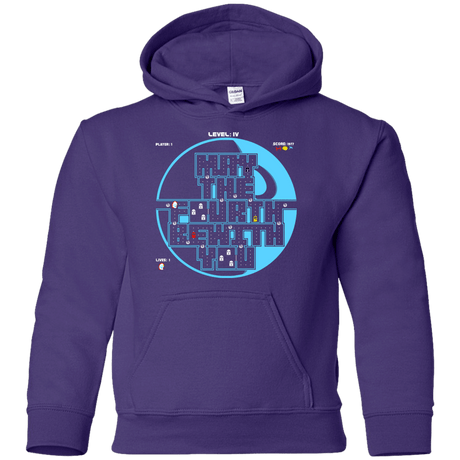 Sweatshirts Purple / YS Pacman May The Fourth Youth Hoodie