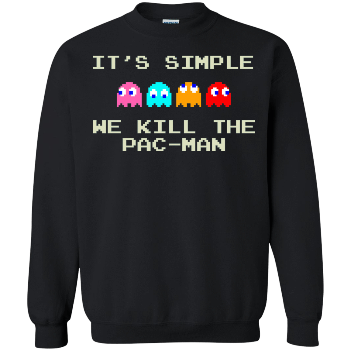 Sweatshirts Black / S Pacmanok Crewneck Sweatshirt