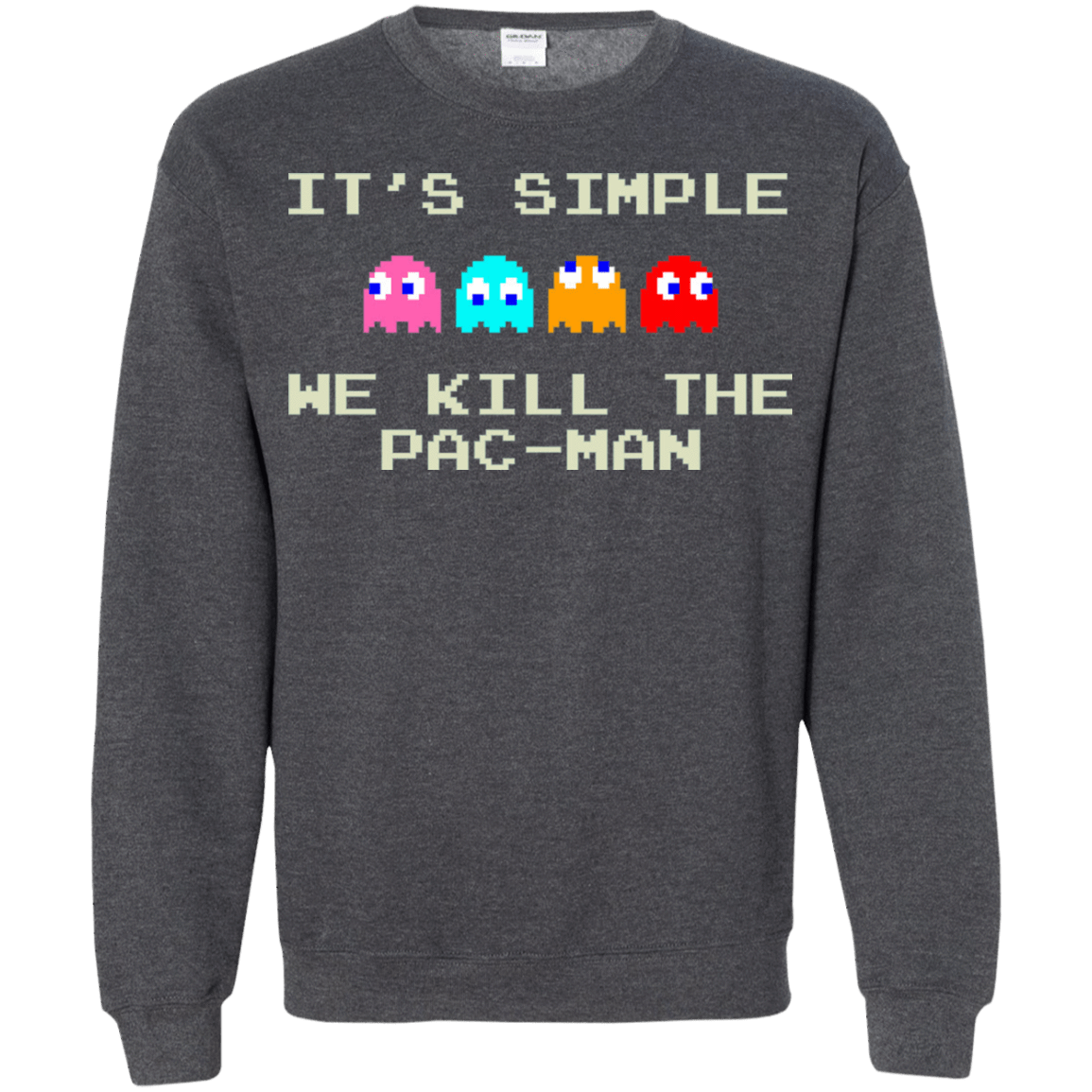 Sweatshirts Dark Heather / S Pacmanok Crewneck Sweatshirt