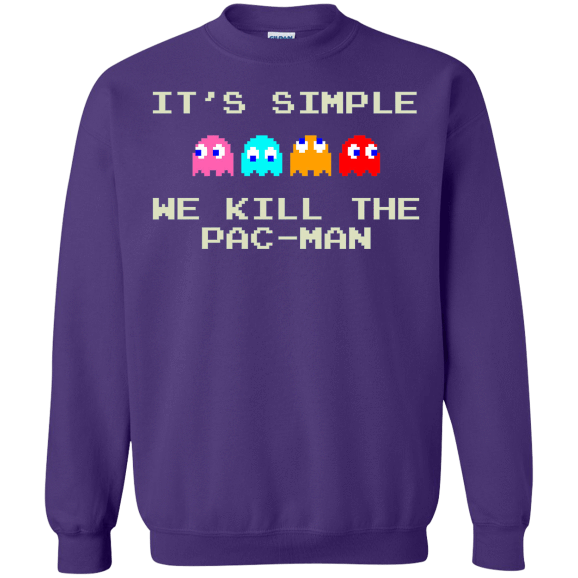 Sweatshirts Purple / S Pacmanok Crewneck Sweatshirt