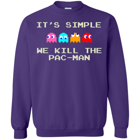 Sweatshirts Purple / S Pacmanok Crewneck Sweatshirt