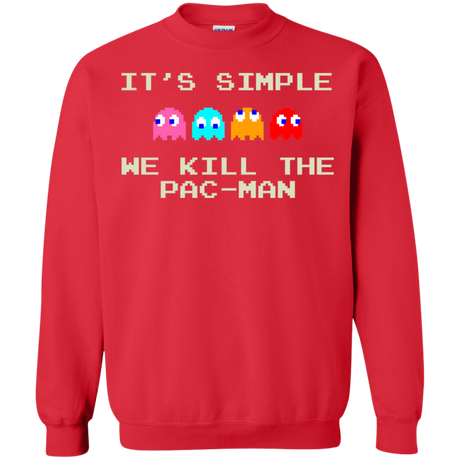Sweatshirts Red / S Pacmanok Crewneck Sweatshirt