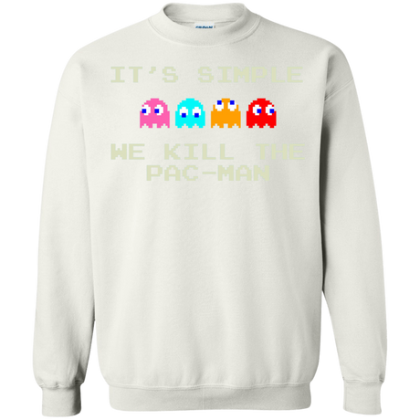 Sweatshirts White / S Pacmanok Crewneck Sweatshirt