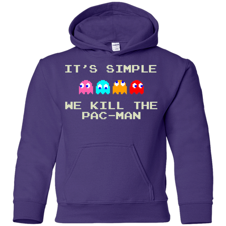 Sweatshirts Purple / YS Pacmanok Youth Hoodie