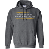 Sweatshirts Dark Heather / Small Pair Programming For Food And Shelter Pullover Hoodie