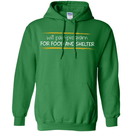 Sweatshirts Irish Green / Small Pair Programming For Food And Shelter Pullover Hoodie