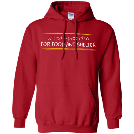 Sweatshirts Red / Small Pair Programming For Food And Shelter Pullover Hoodie