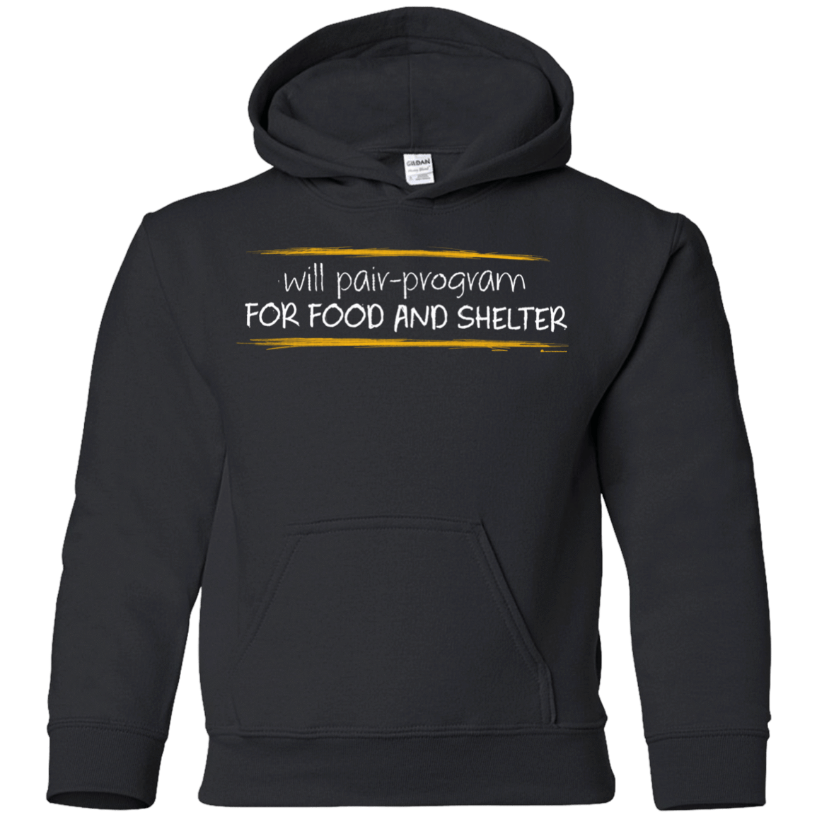 Sweatshirts Black / YS Pair Programming For Food And Shelter Youth Hoodie